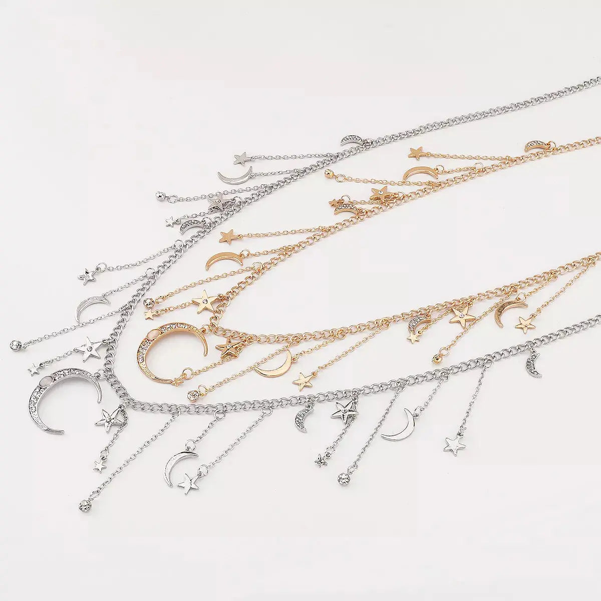 Moon & Star Charm Necklace Simply Love