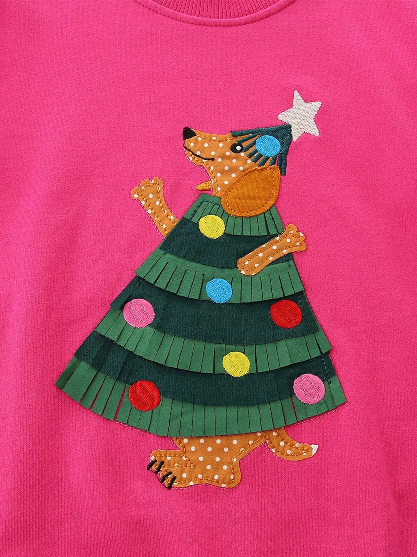 Children's Christmas Tree Applique Sweatshirt Simply Love