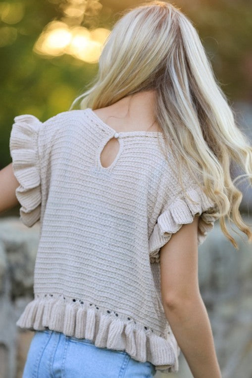 Knit Sweater Top Miss Sparkling