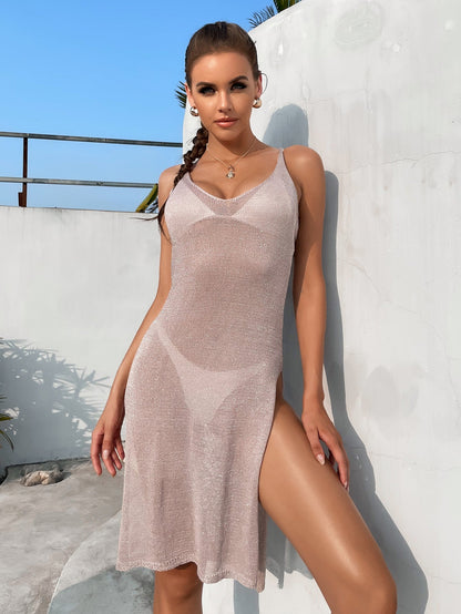 Beach Jacket Sexy Knitted Hollow Out Cutout Blouse Beach Cover Up Sun Protection Clothing Swimsuit Outwear