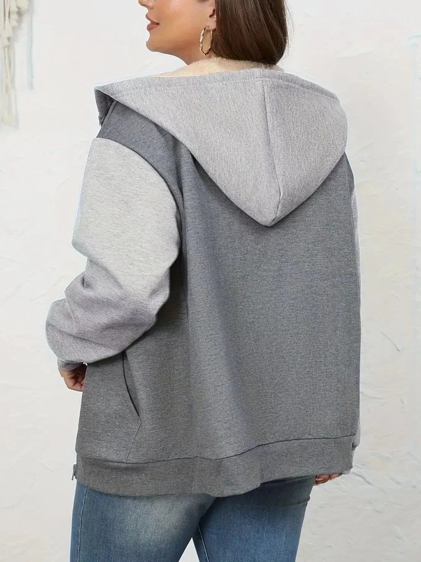 Sherpa Lined Zip-Up Hoodie Simply Love