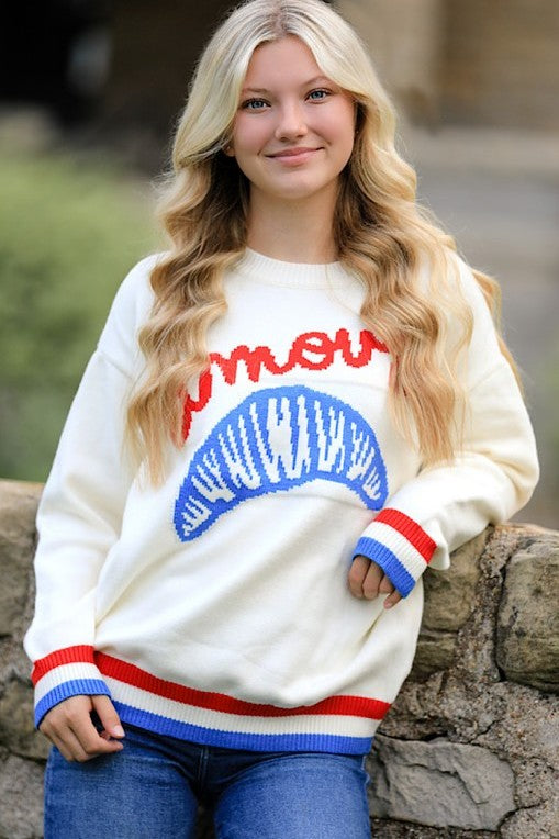 Amour Croissant Sweater Miss Sparkling