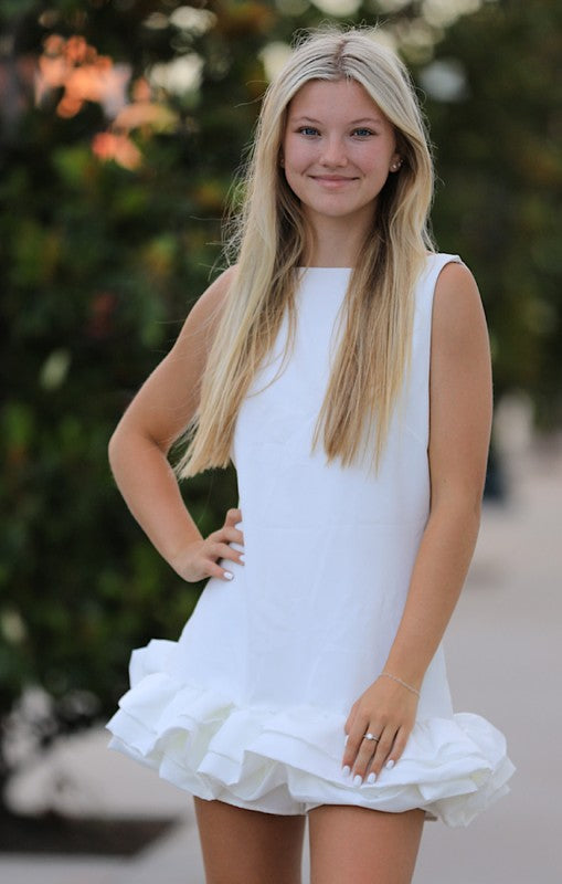 Ruffle trim dress Miss Sparkling