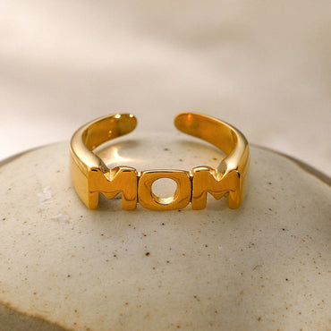 MOM Stainless Steel Open Ring.