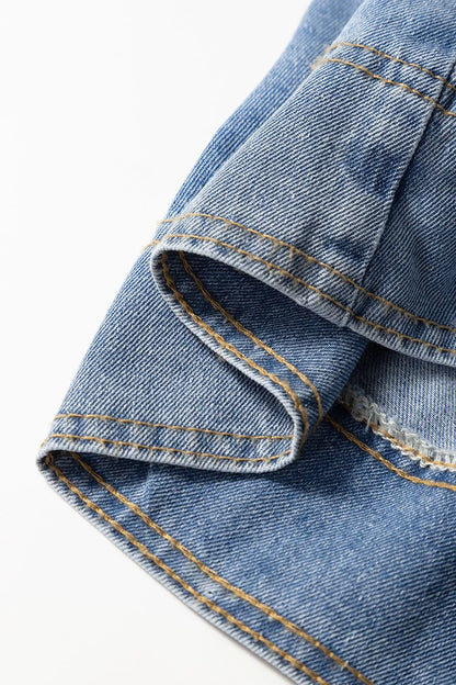 Simply Love: Denim Peplum Top