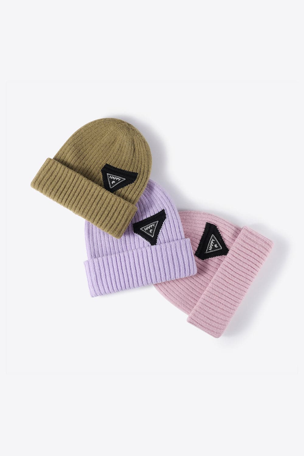 HAPPY Contrast Beanie.