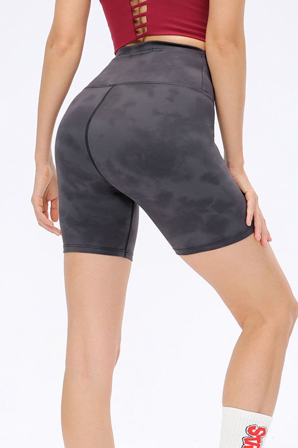 Wide Waistband Sports Shorts.