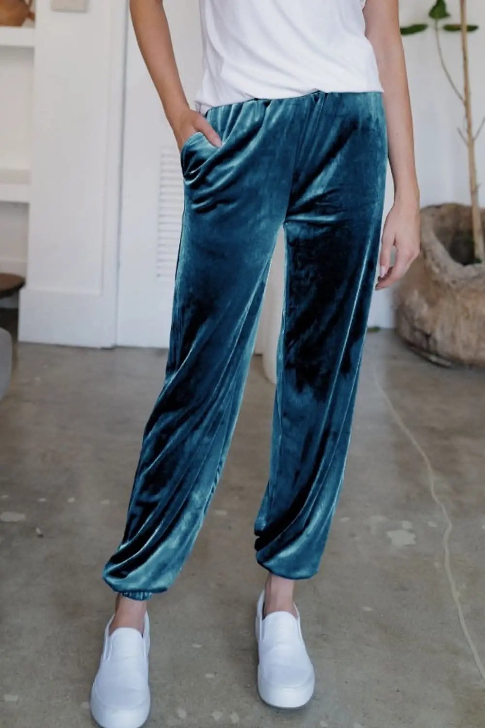 Sheer joggers with pockets - S to XL - Love Salve 