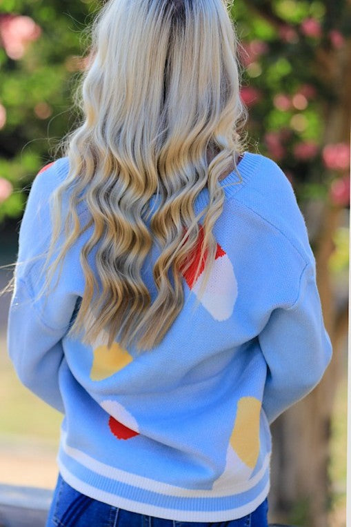 Colorful Capsule Pattern Cardigan Miss Sparkling