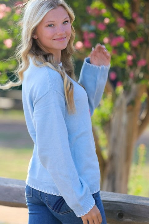 Cherry Blossom Knit Sweater Miss Sparkling