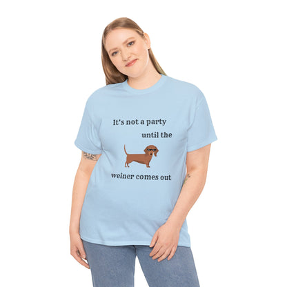 Dachshund Weiner Party Short Sleeve Tee