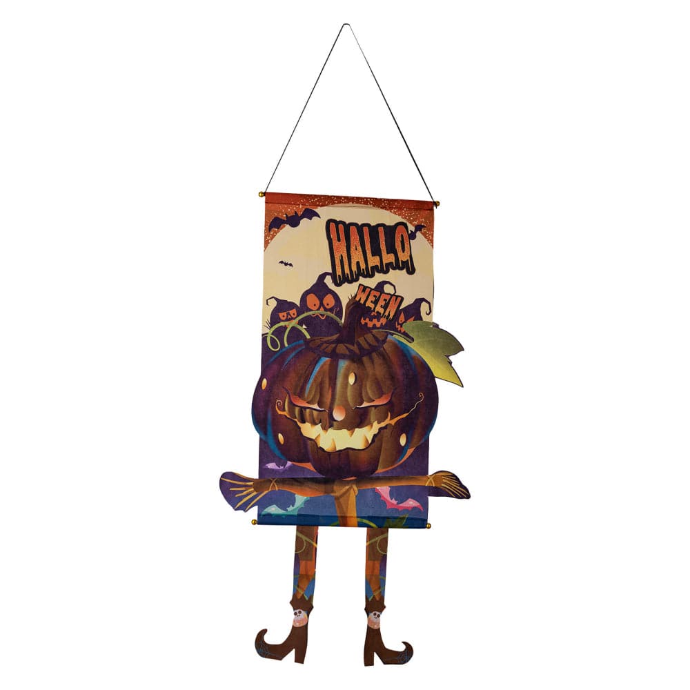 Halloween-themed assorted hanging decorations (2-piece set)