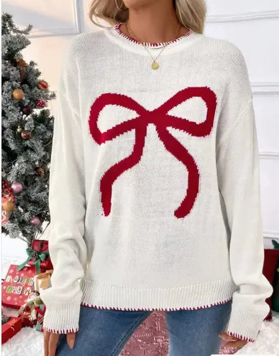 Long Sleeve Crew Neck Knit Sweater Miss Sparkling