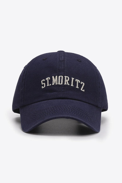 Embroidered Graphic Baseball Cap.