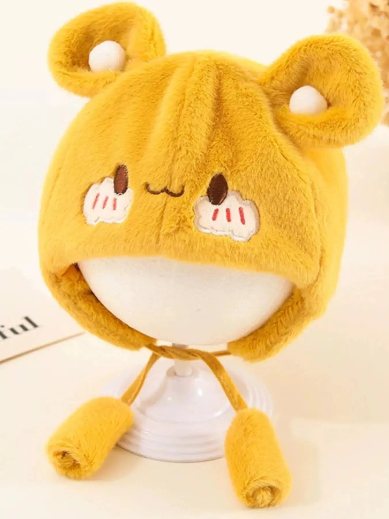 Children's Cute Bear Ear Plush Hat Simply Love