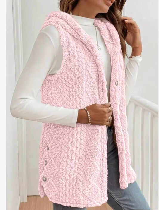 Hooded Fleece Vest Miss Sparkling