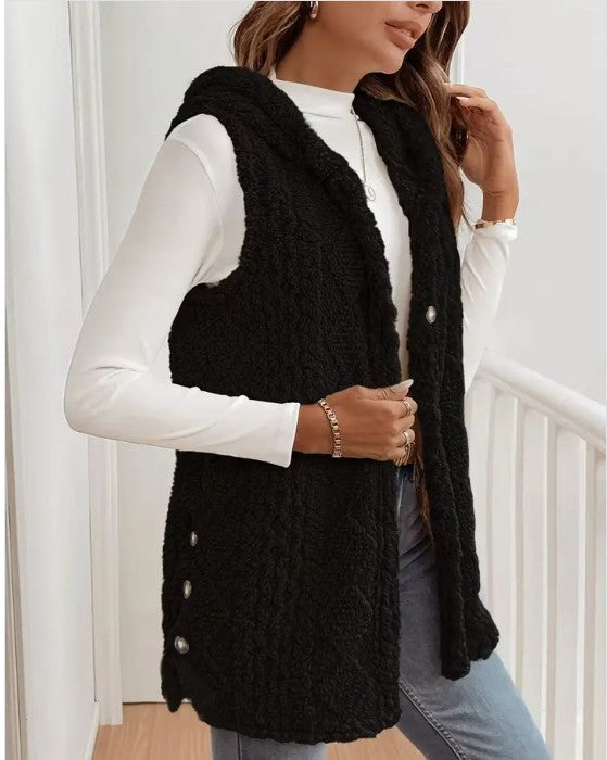 Hooded Fleece Vest Miss Sparkling