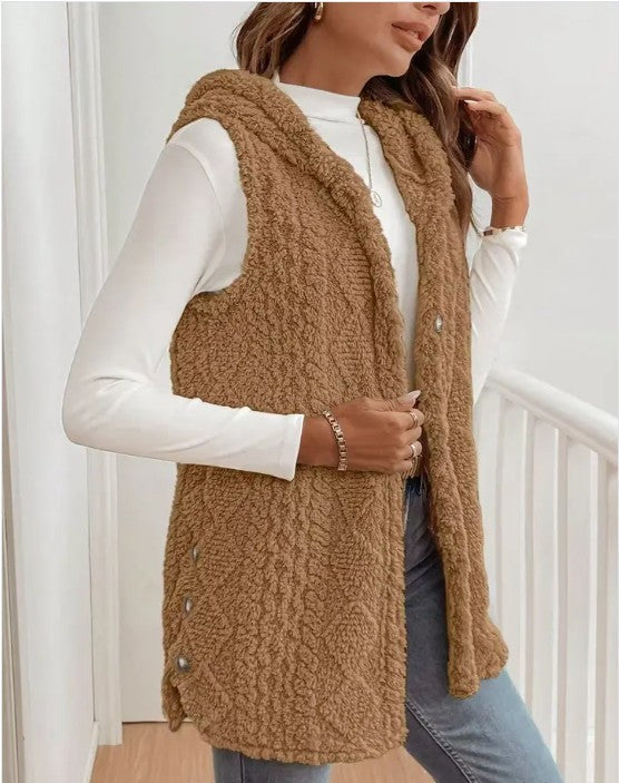 Hooded Fleece Vest Miss Sparkling