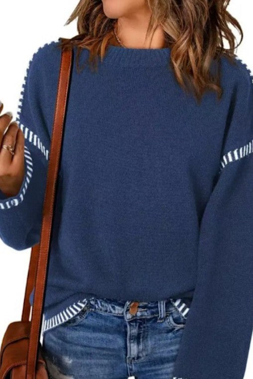 Cable Knit Pullover Sweater Miss Sparkling