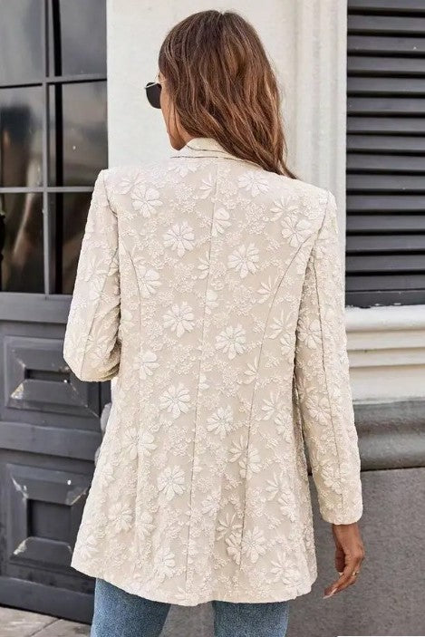 Floral Embroidered Blazer Miss Sparkling