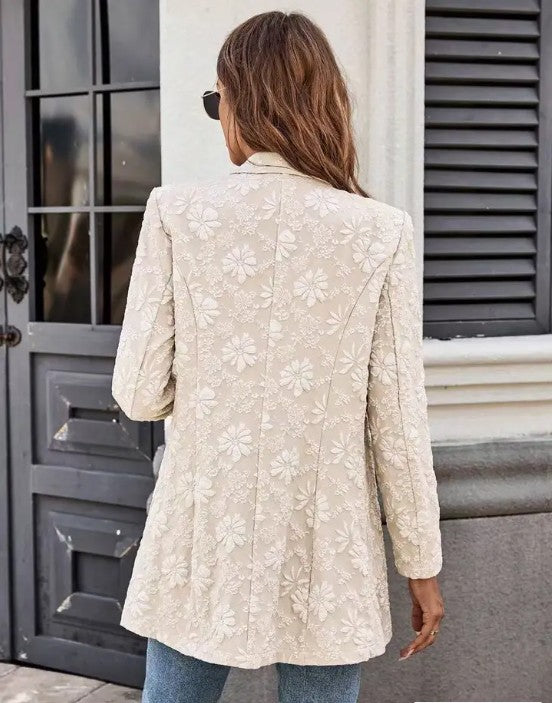 Floral Embroidered Blazer Miss Sparkling