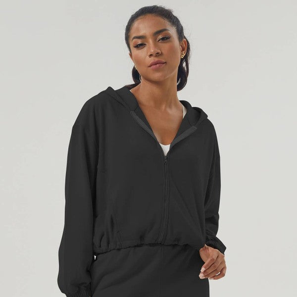 Well-in Vogue FlexEdge Zipper-Hem Hoodie Coco’s Tee Boutique