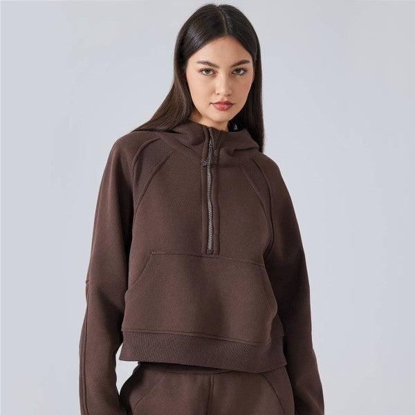 Well-in Vogue CozyForm Half-Zip Hoodie Coco’s Tee Boutique