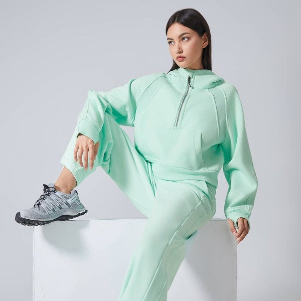 Well-in Vogue CozyForm Half-Zip Hoodie Coco’s Tee Boutique