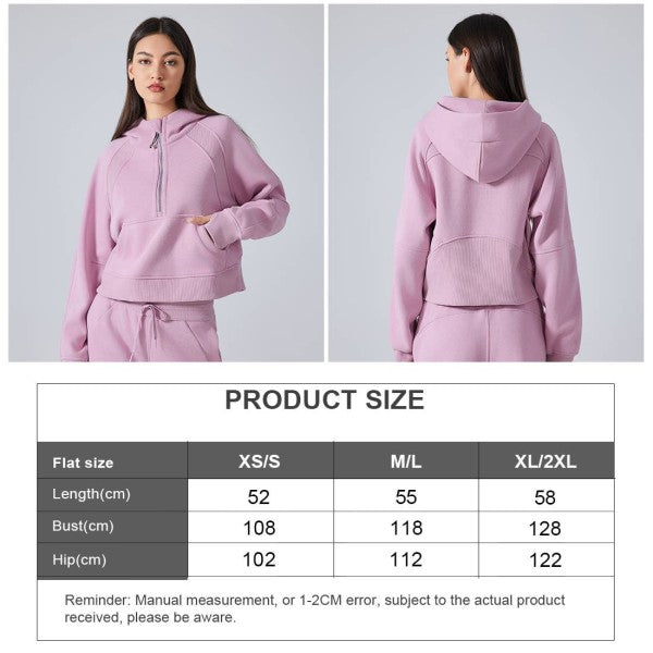 Well-in Vogue CozyForm Half-Zip Hoodie Coco’s Tee Boutique