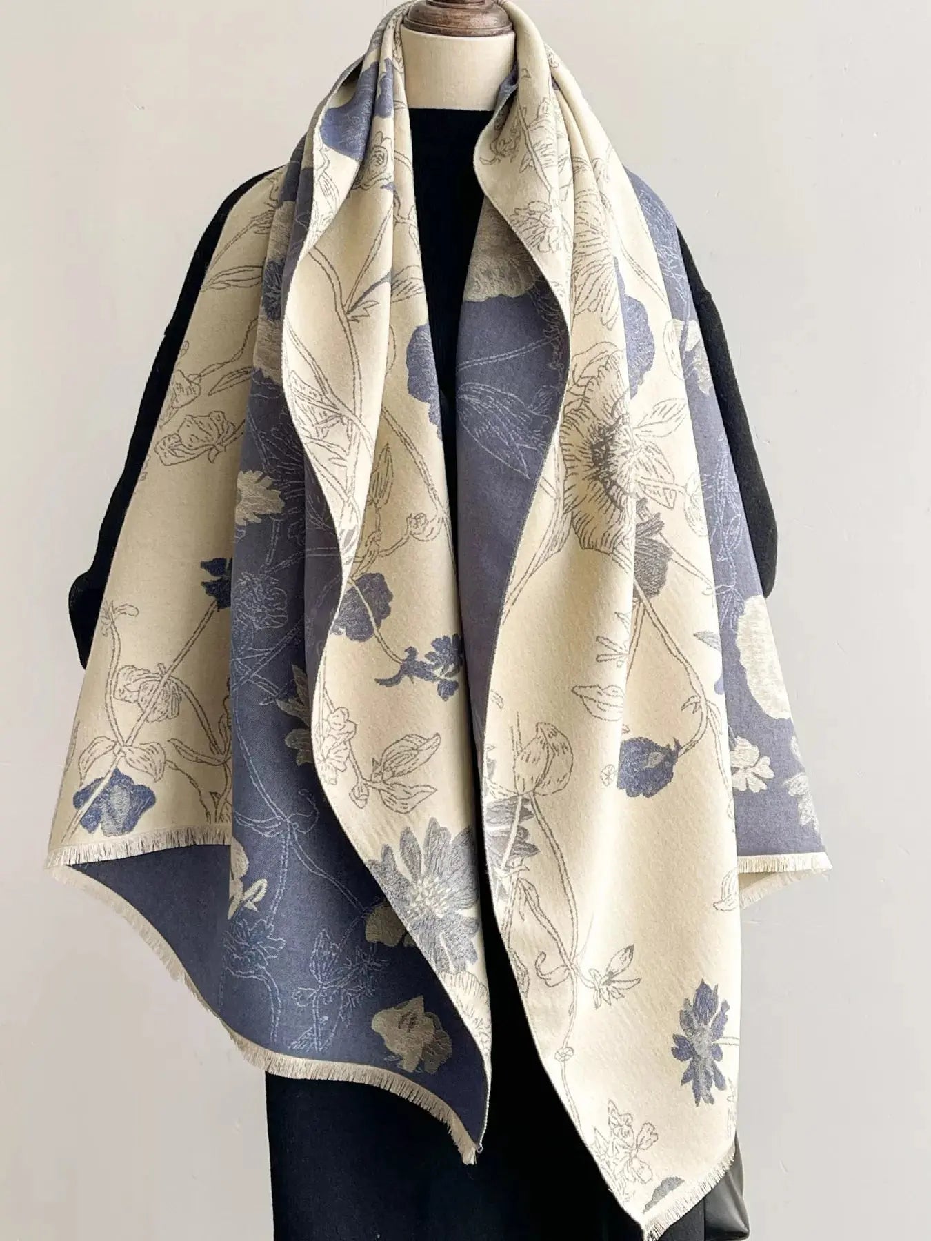 Floral Print Reversible Scarf Simply Love