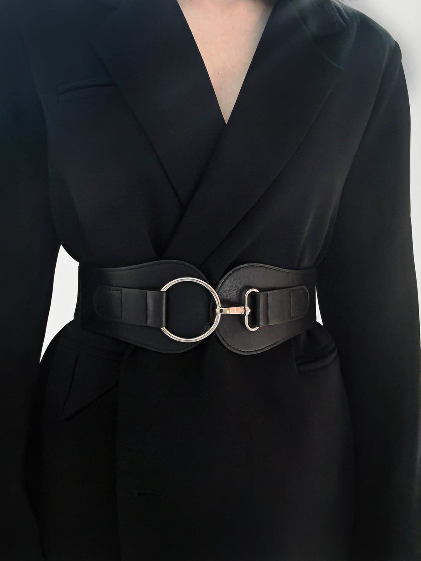 PU Elastic Wide Belt.