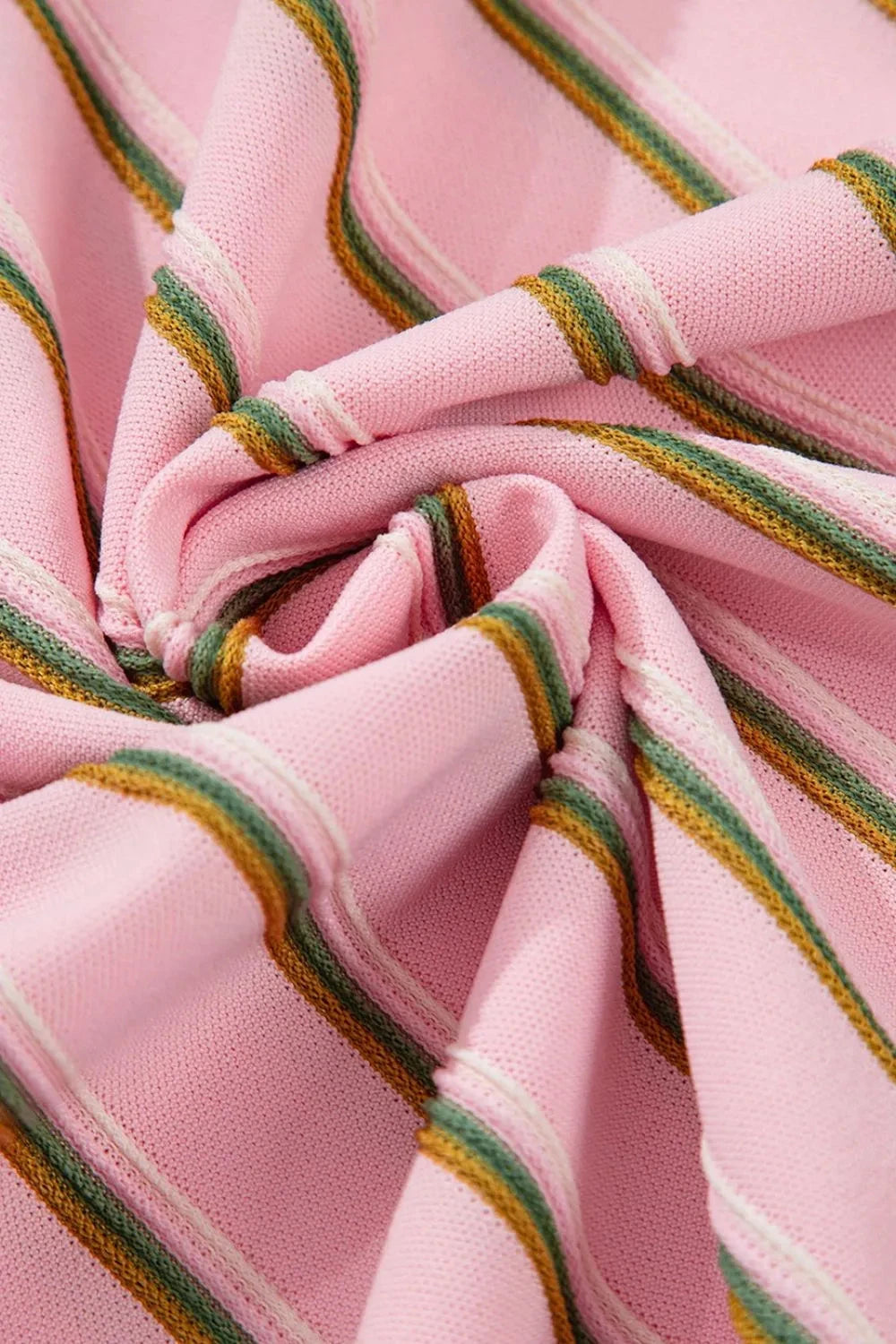 Stripe Wide Short Sleeve Tee and Short Set Simply Love