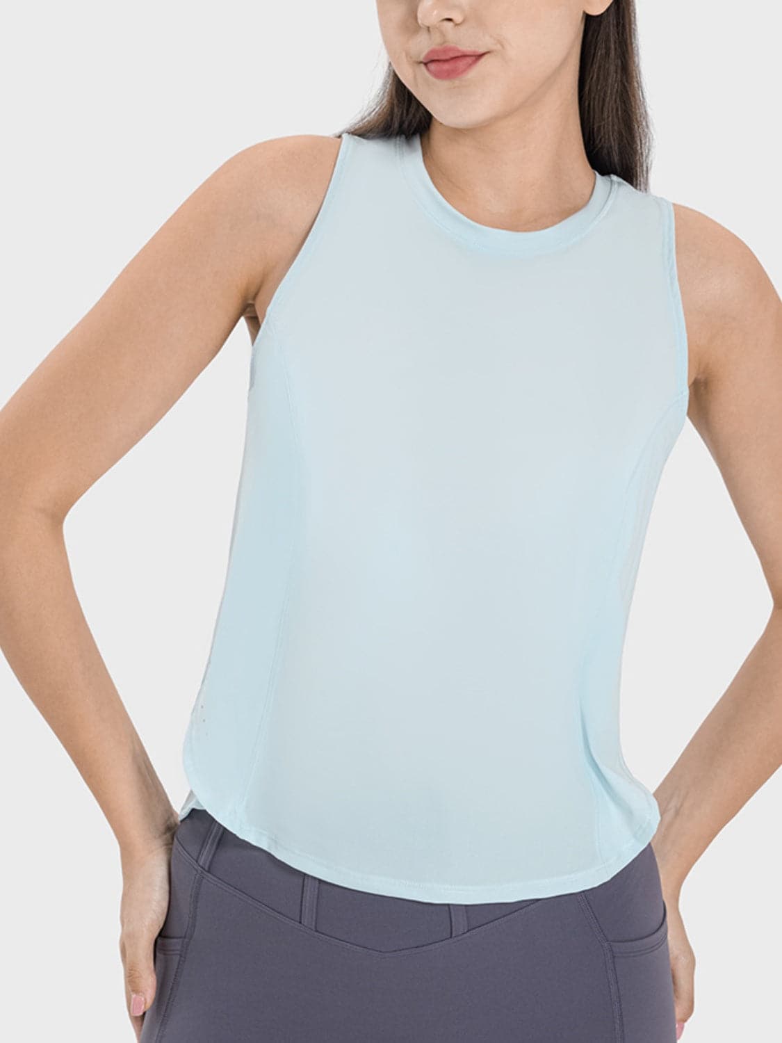 Round Neck Active Tank.