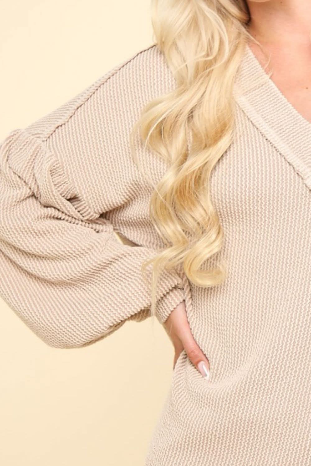 Very J oversized two-tone top - Love Salve 