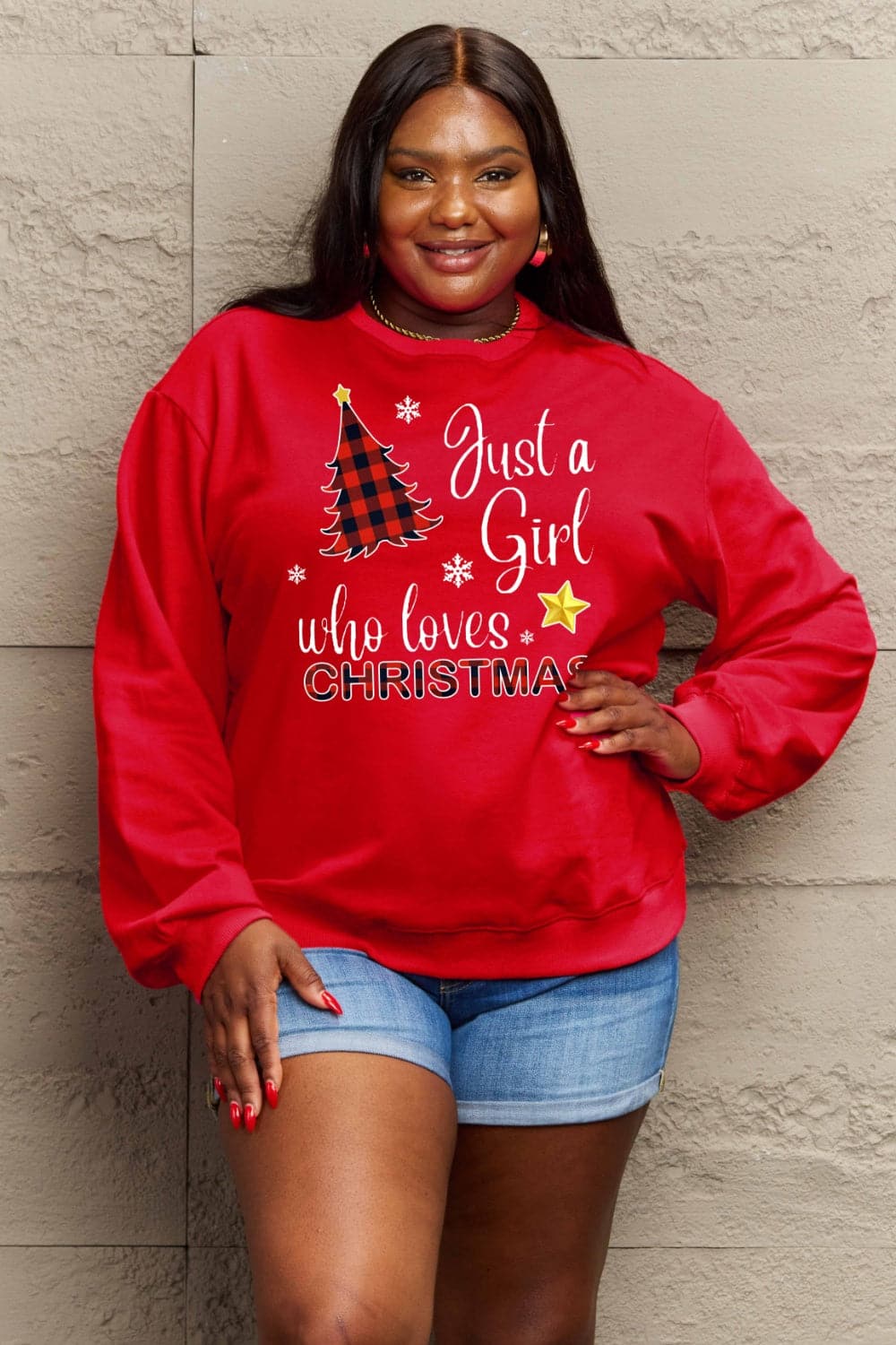 Simply Love Full Size Graphic Sweatshirt.