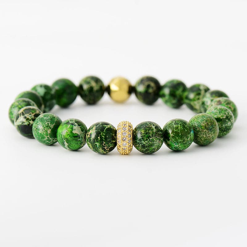 Natural Stone Beaded Bracelet.