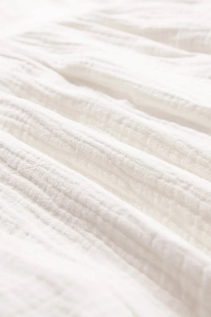 Simply Love: Textured Frayed Blouse