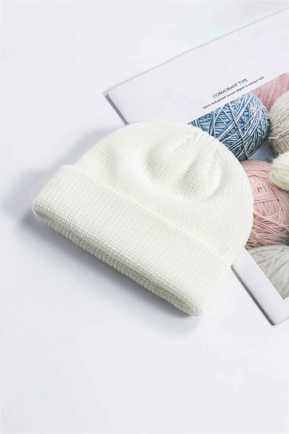 Cozy Rib-Knit Cuff Beanie.