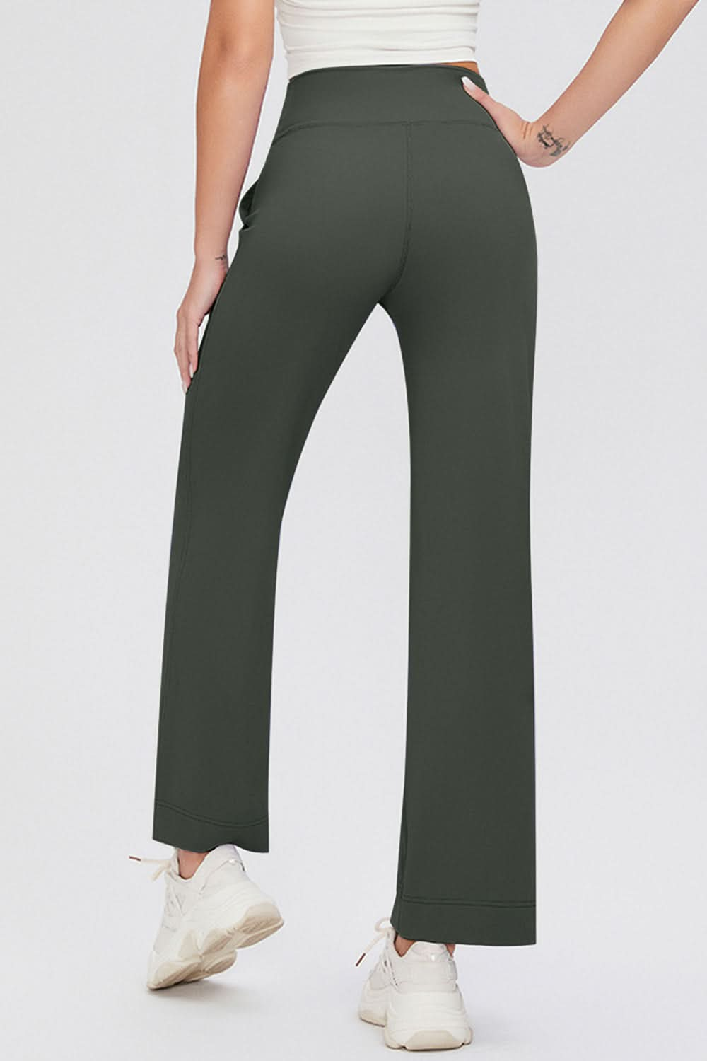 Essential Comfort Drawstring High Waist Pants with Pockets