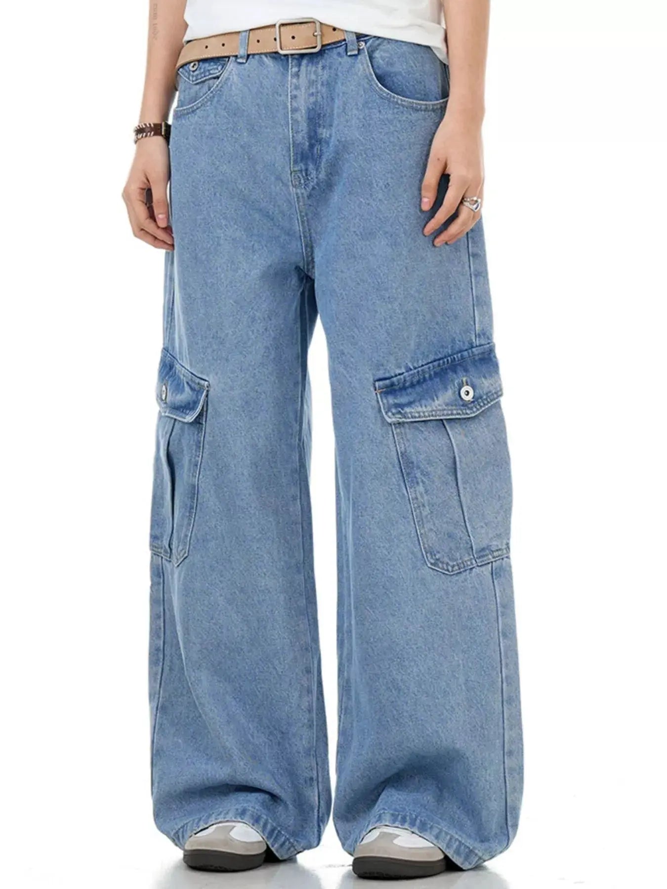 Men's Wide Leg Cargo Jeans Simply Love