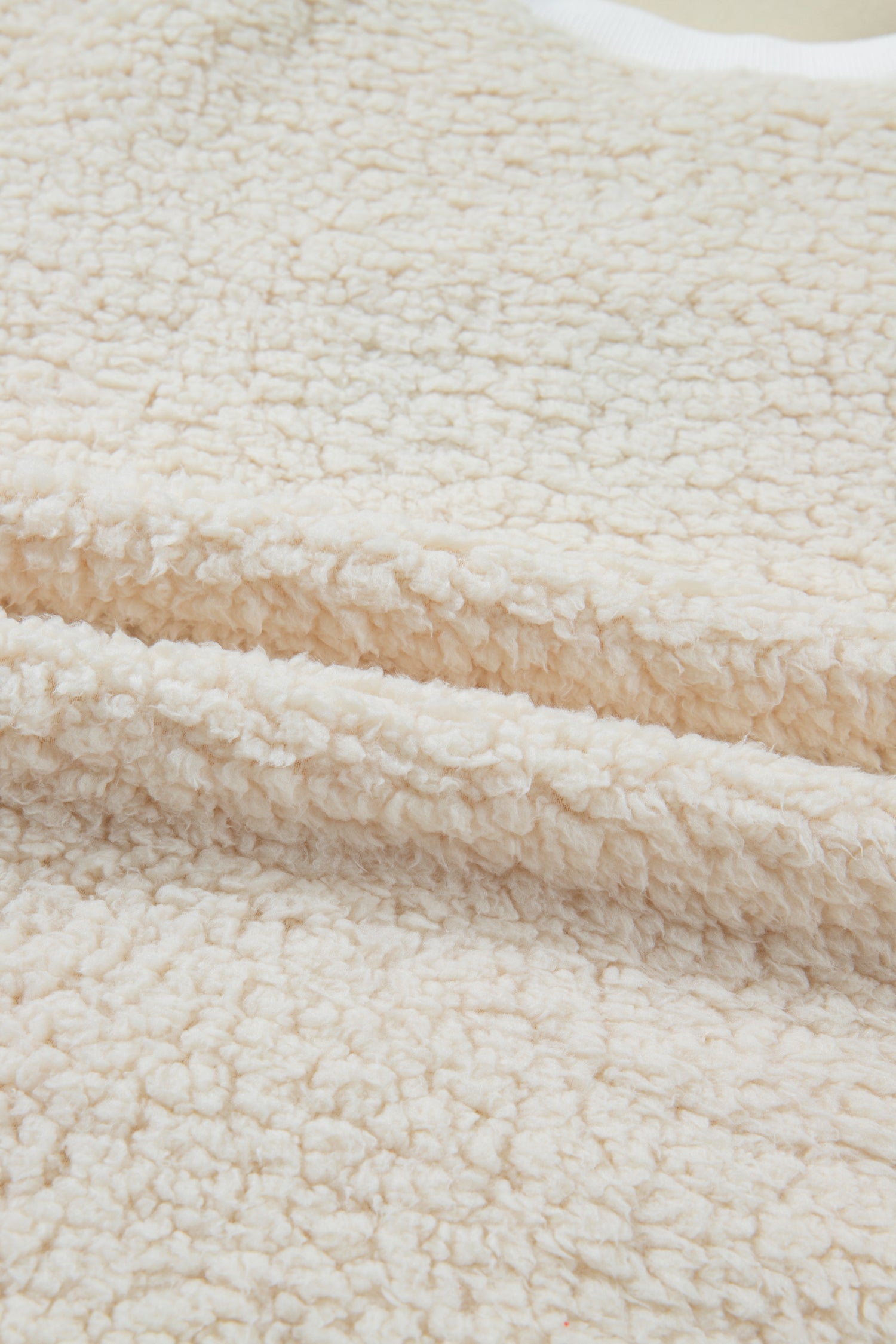 Dear-Lover White Sherpa Sweatshirt Women's Christmas Embroidered Pullover - Soft & Casual Dear-Lover Dropshipping