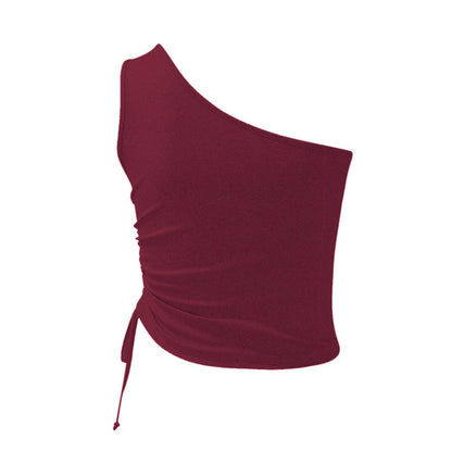 One Shoulder Tie Detail CamiUpgrade Your Summer Style with One Shoulder Tie Detail Cami
 
 
Chic Design: This cami features a trendy one-shoulder design with a stylish tie detail, adding a toucLove Salve Shoulder Tie Detail CamiTanks & Camis