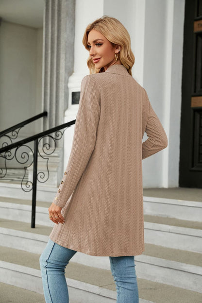 Long Sleeve Open Front Cardigan.