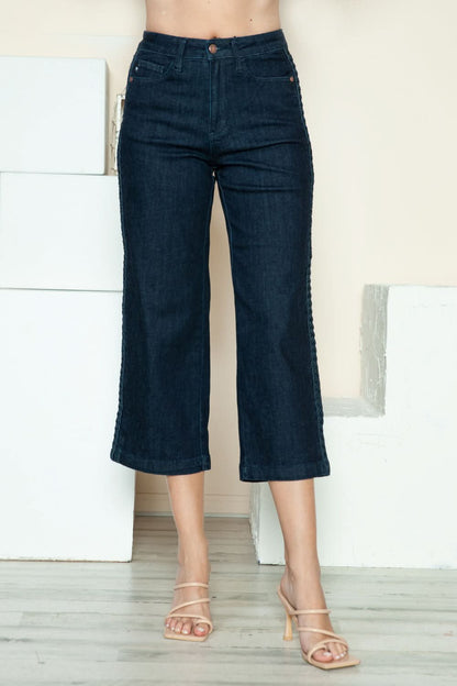 Judy Blue wide leg cropped jeans