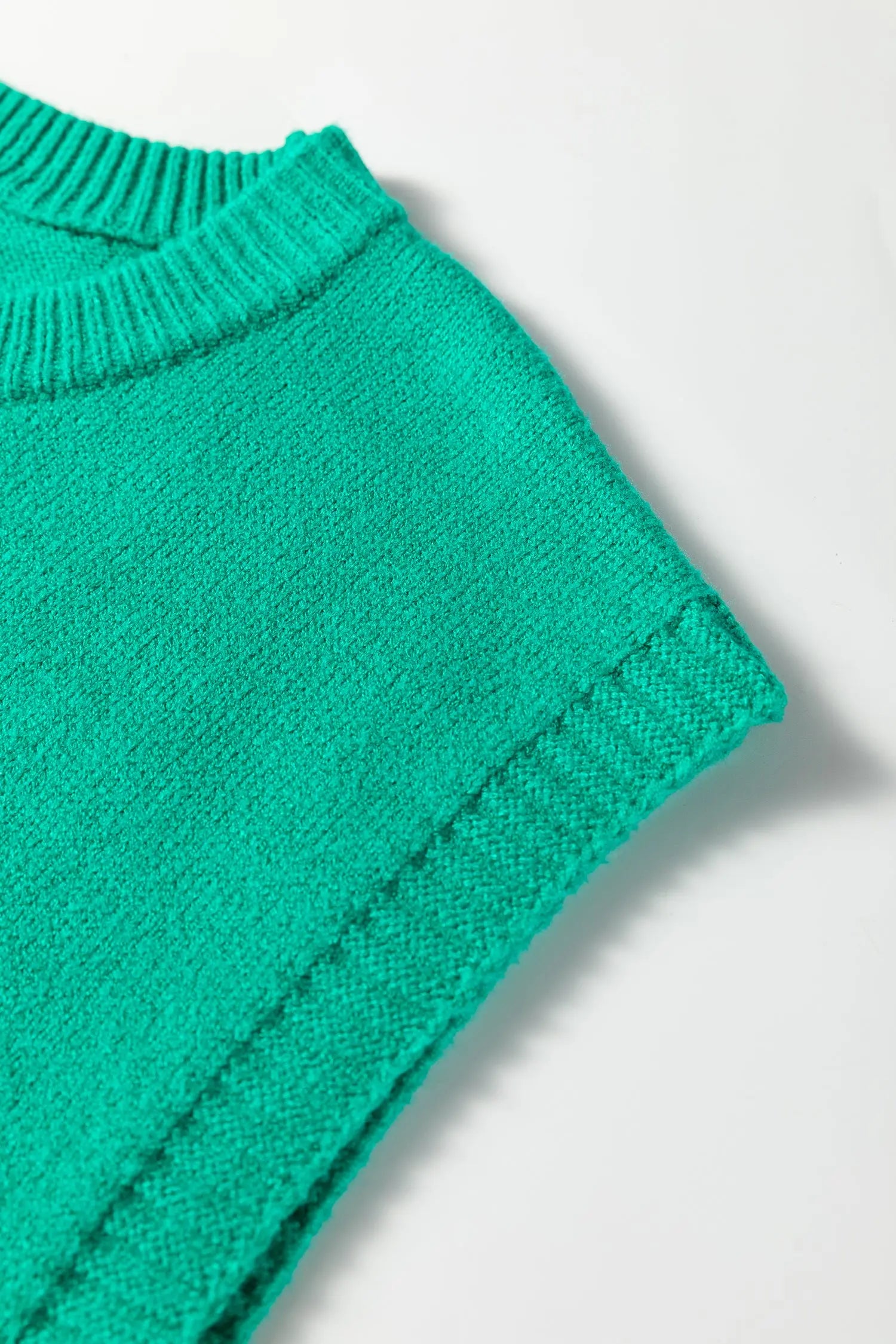 Bright Green Horse Bit Embroidered Loose Short Sleeve Sweater Dear-Lover Dropshipping