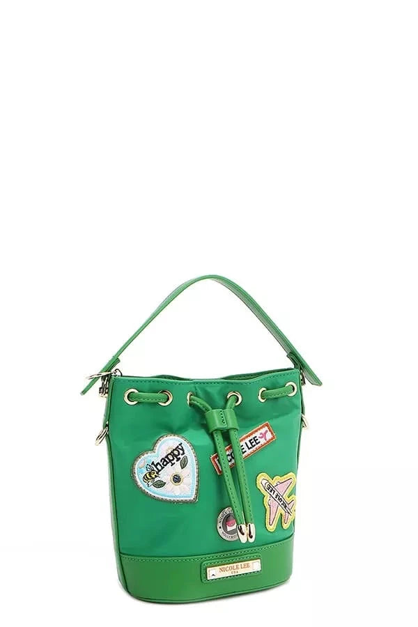 Nicole Lee USA Color Patch Bucket Bag Coco’s Tee Boutique