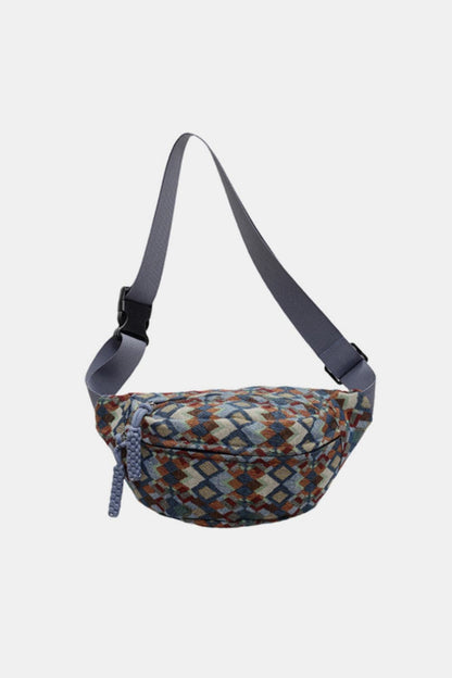 Versatile canvas crossbody bag with adjustable strap