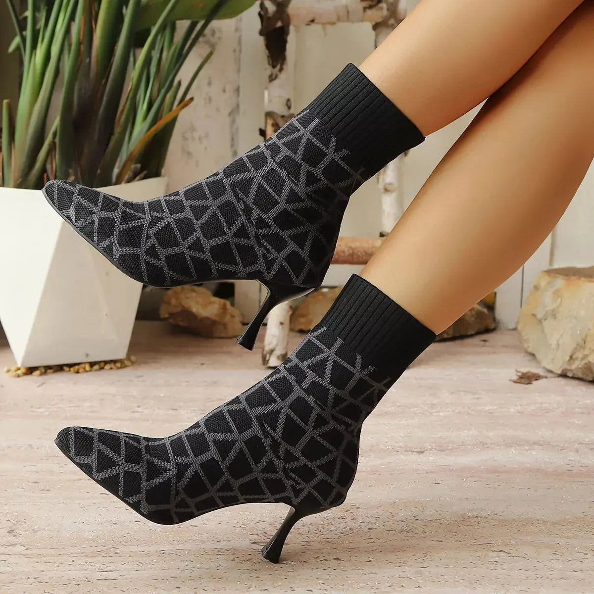 Point Toe Flared Heel Boots Simply Love