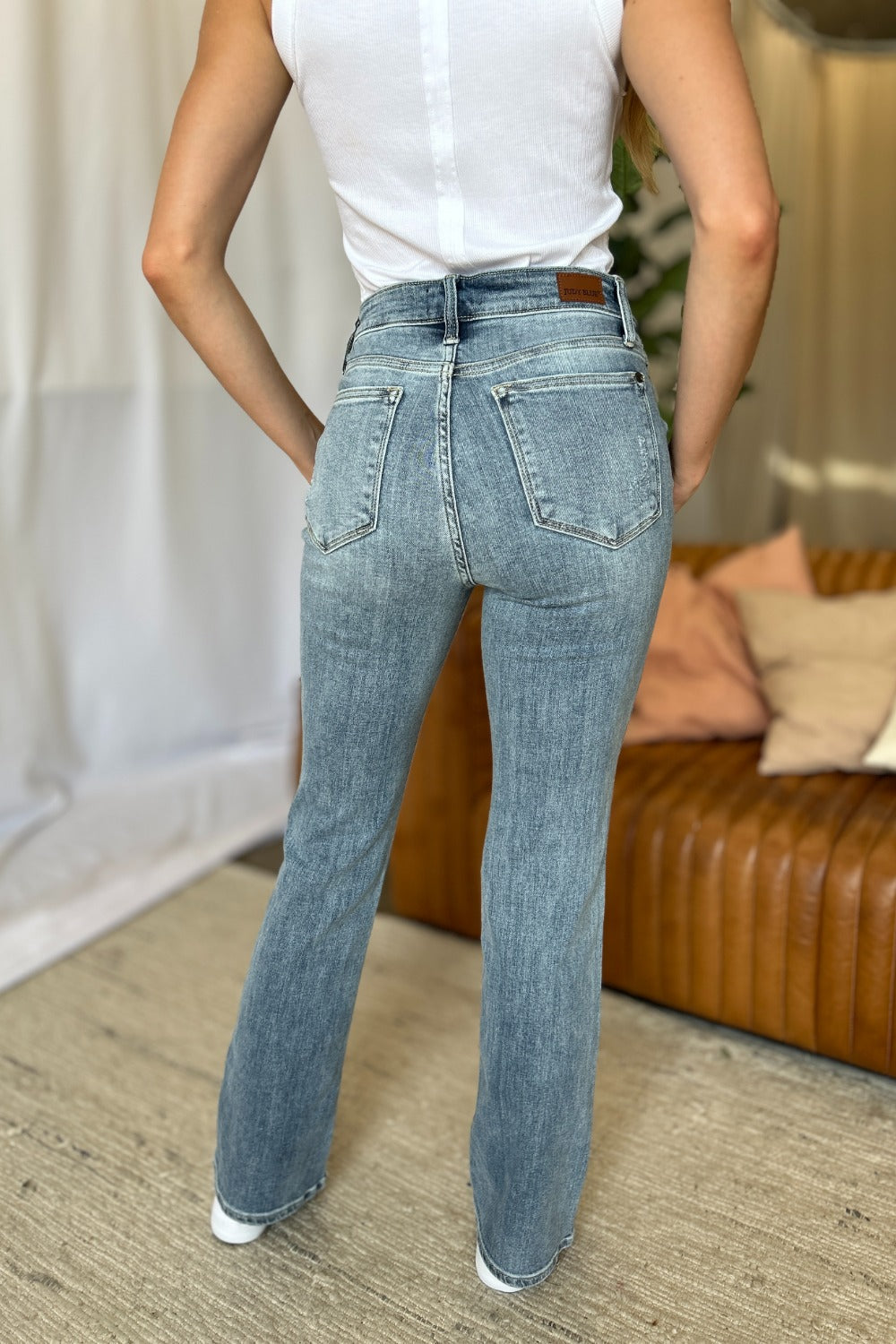 Judy Blue Full Size Medium Rise Bootcut Jeans Coco’s Tee Boutique
