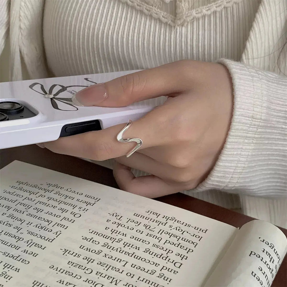 925 Sterling Silver Irregular Ring Simply Love